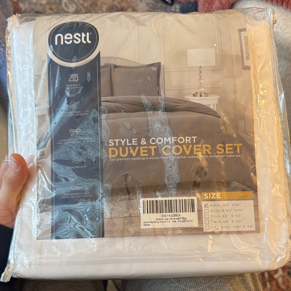 Nestl Elegant Cream Duvet Cover Set